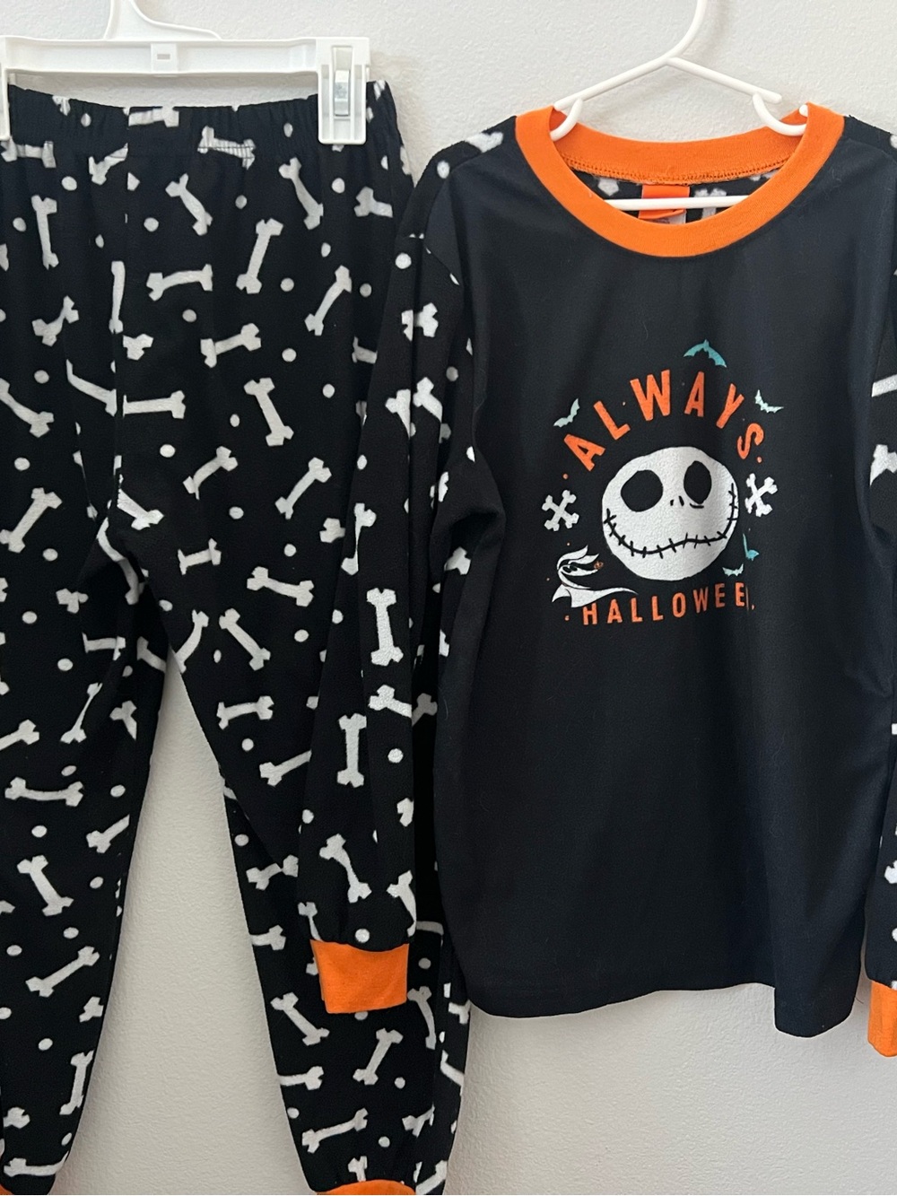 Disney Black and Orange 'Always Halloween' Kids Pajama Set